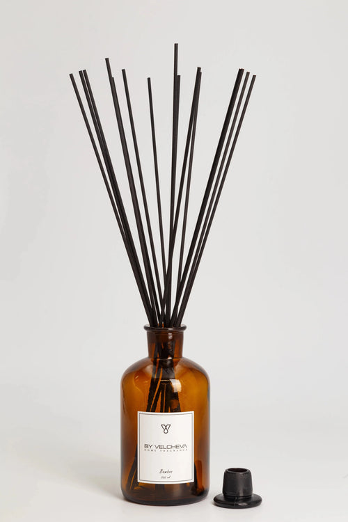 BAMBOO – dyfuzor zapachowy z patyczkami Dyfuzory zapachowe z patyczkami L - 500 ml – By Velcheva