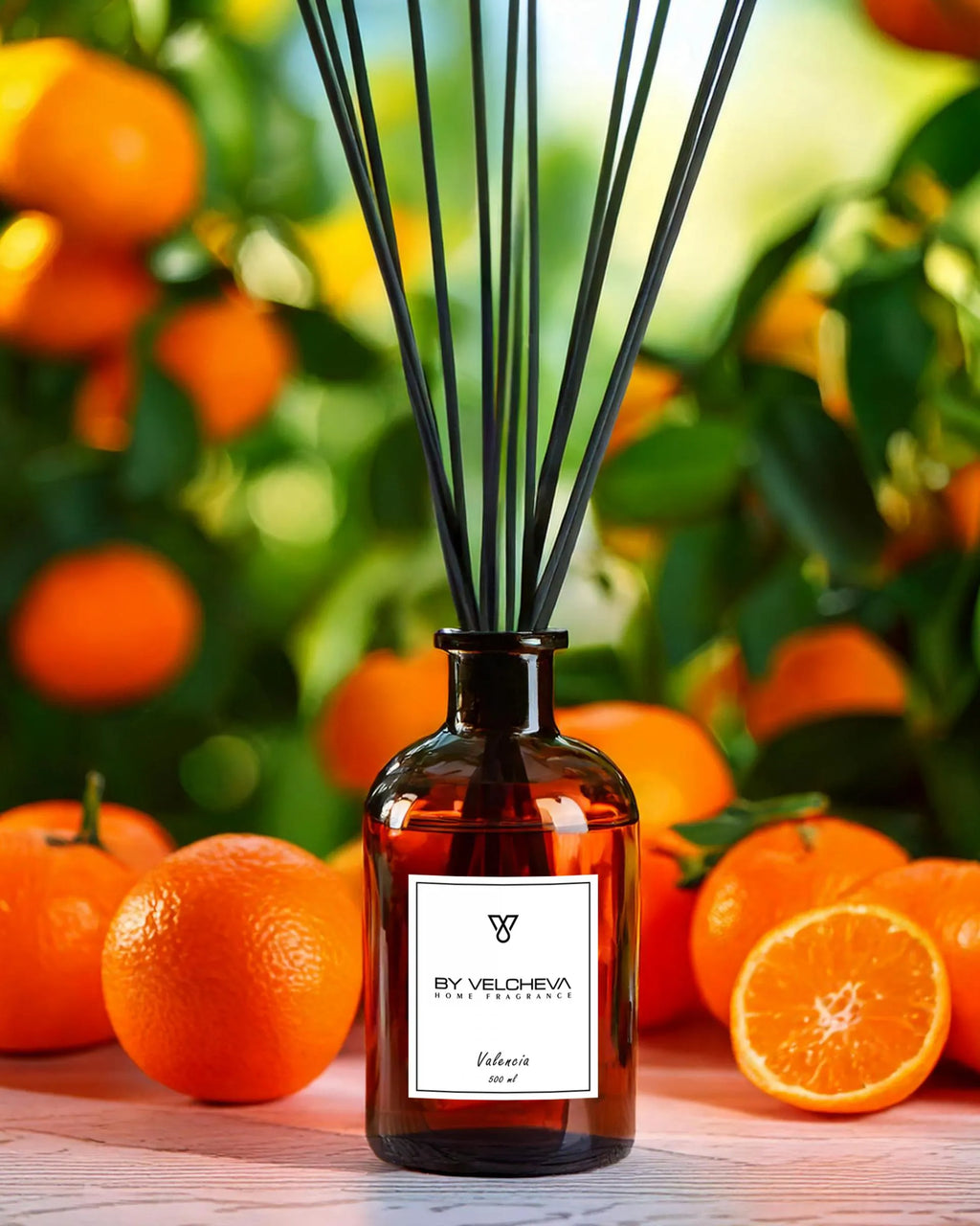 VALENCIA – dyfuzor zapachowy z patyczkami Dyfuzory zapachowe z patyczkami S - 125 ml – By Velcheva